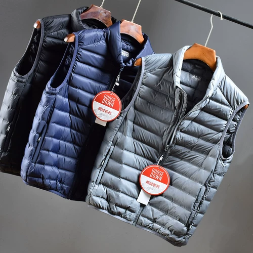 Водонепроницаемая бархатная ткань, демисезонный удерживающий тепло жилет с пухом, майка топ, куртка, гусиный пух