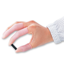 Powder-free latex anti-charged finger guard Ⅱ Anti-charged pink C1-3925-71