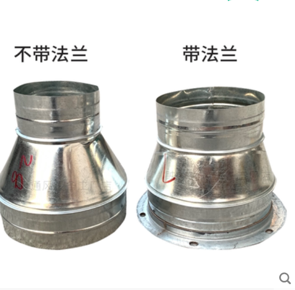 Set as cylinder ventilator exhaust pipe metal flange wind pipe joint insulated pipe union vent pipe iron variable diameter head