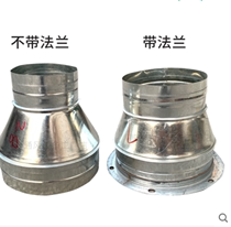 Customized exhaust pipe metal flange air pipe joint insulation pipe square rotating round pipe joint ventilation pipe iron diameter customization