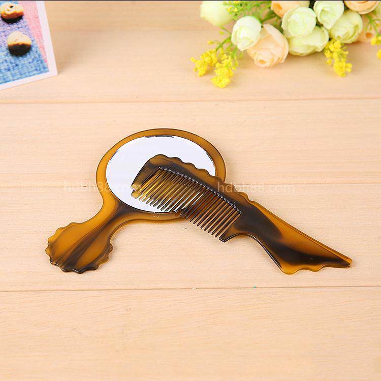 Mirror comb set pocket mirror cute portable mirror + comb small mirror small comb one dollar stall supply