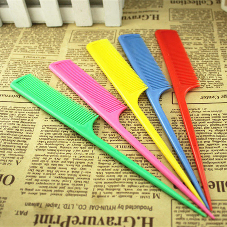 Beauty Beauty Hair Plastic Comb Black Colored Sharp Tail Comb Mermaid Makeup Combed Hair RMBone RMBtwo Wholesale