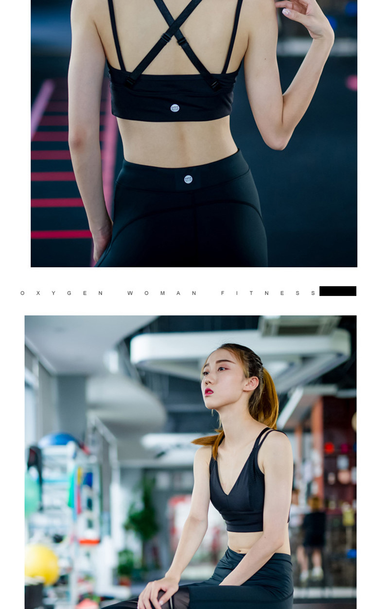Sexy đình chỉ làm đẹp trở lại áo ngực thể thao mà không cần điều chỉnh vòng thép tập thể dục chạy bộ đồ lót yoga tập hợp áo ngực nữ - Đồ lót thể thao quần áo tập gym nữ