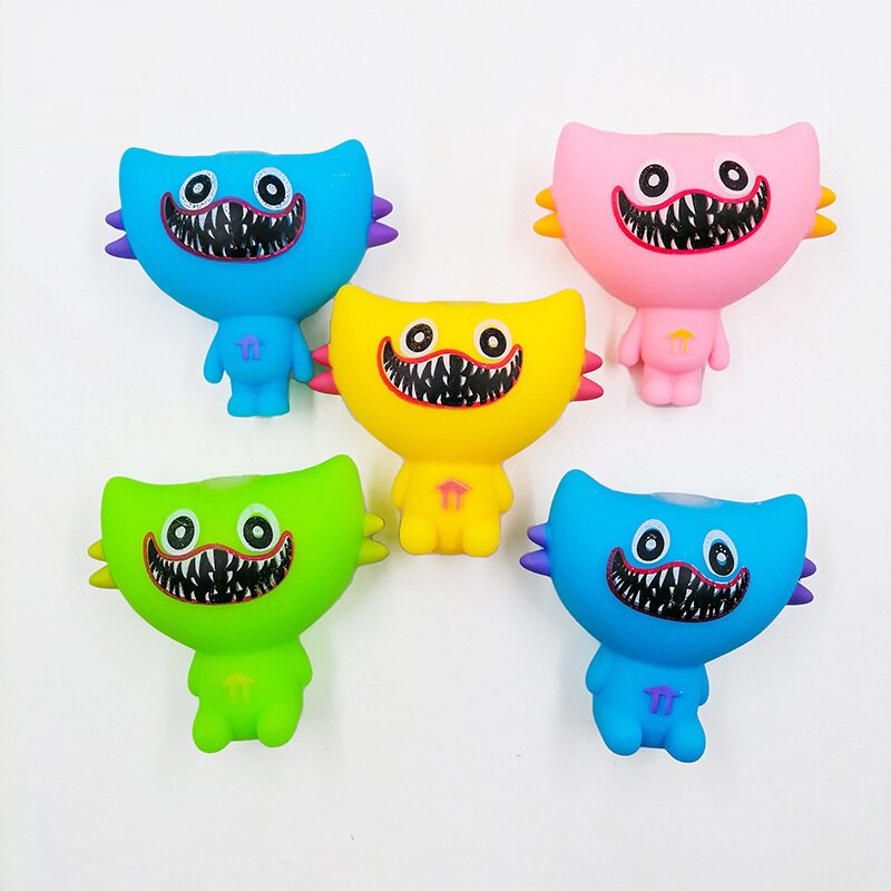 Bobby Dog Toy Big Blue Cat Toy Pinched Pinch Unpressed Spell Elastic Cute Card Student Birthday Gift