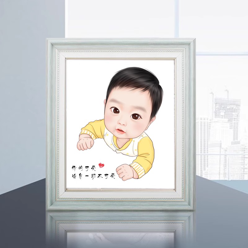 Tire Fur Painting Custom Baby Hand Painting Fetal Hair Souvenirs Diy Homemade 100 Days Baby Full Moon Hair Portrait-Taobao