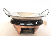 Alcohol stove Instant hot pot dry pot vegetable Ming stove Thick stainless steel pot Solid liquid pot base pot stove