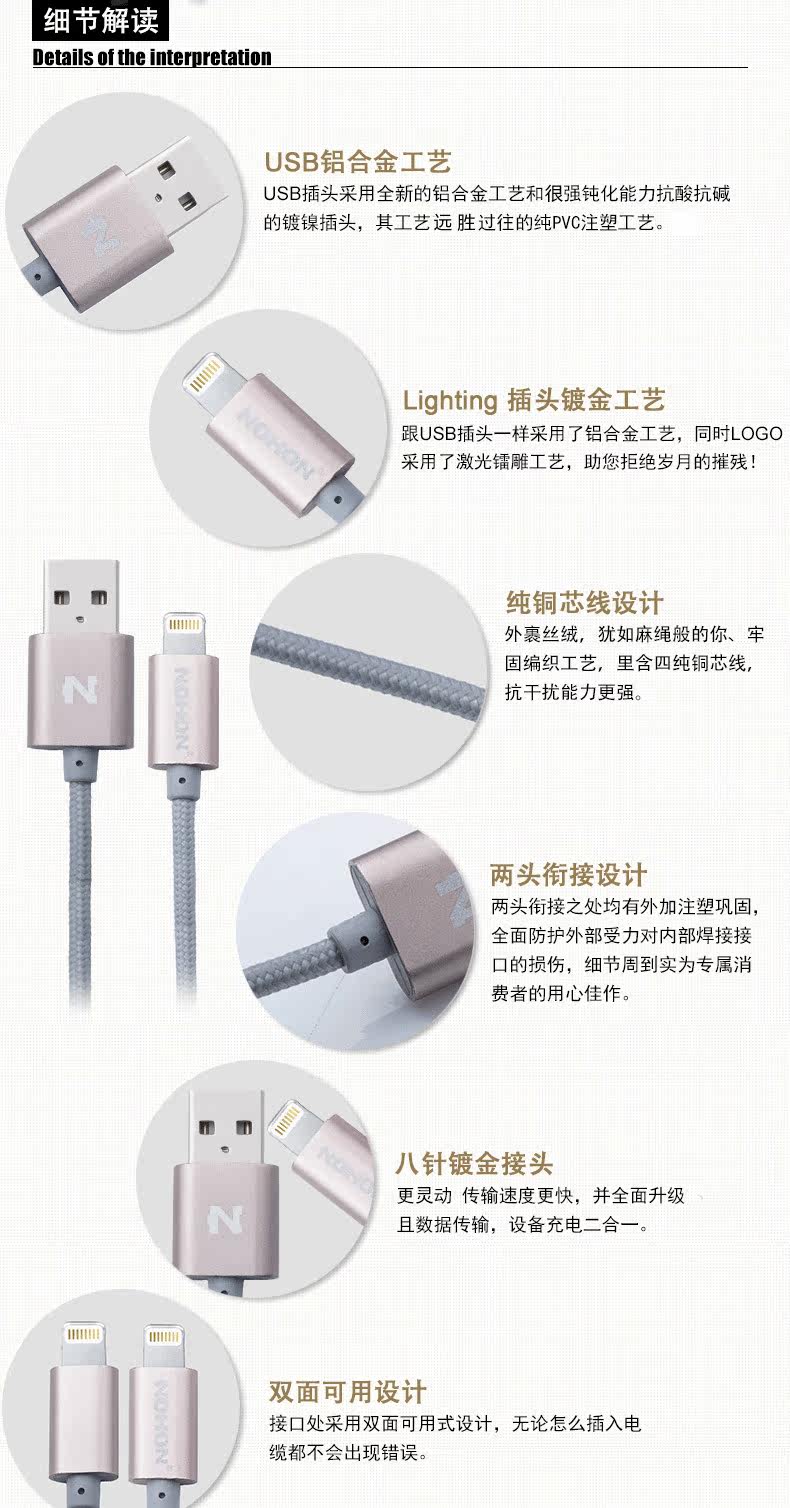 chargeur NOHON pour téléphones APPLE APPLE IPHONE5S - Ref 1300957 Image 16