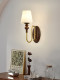 American Retro Wall Lamp, Bedroom Bedside Lamp, Antique Style Living Room Background Wall Lamp, Corridor Aisle Creative Fabric Lamp