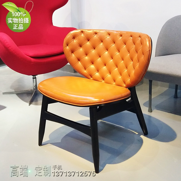 Ý thiết kế nội thất Ý Ghế sofa giải trí đơn vải da Lười thoải mái cong bảng câu lạc bộ khách sạn - Nội thất văn phòng tủ hồ sơ gỗ tự nhiên