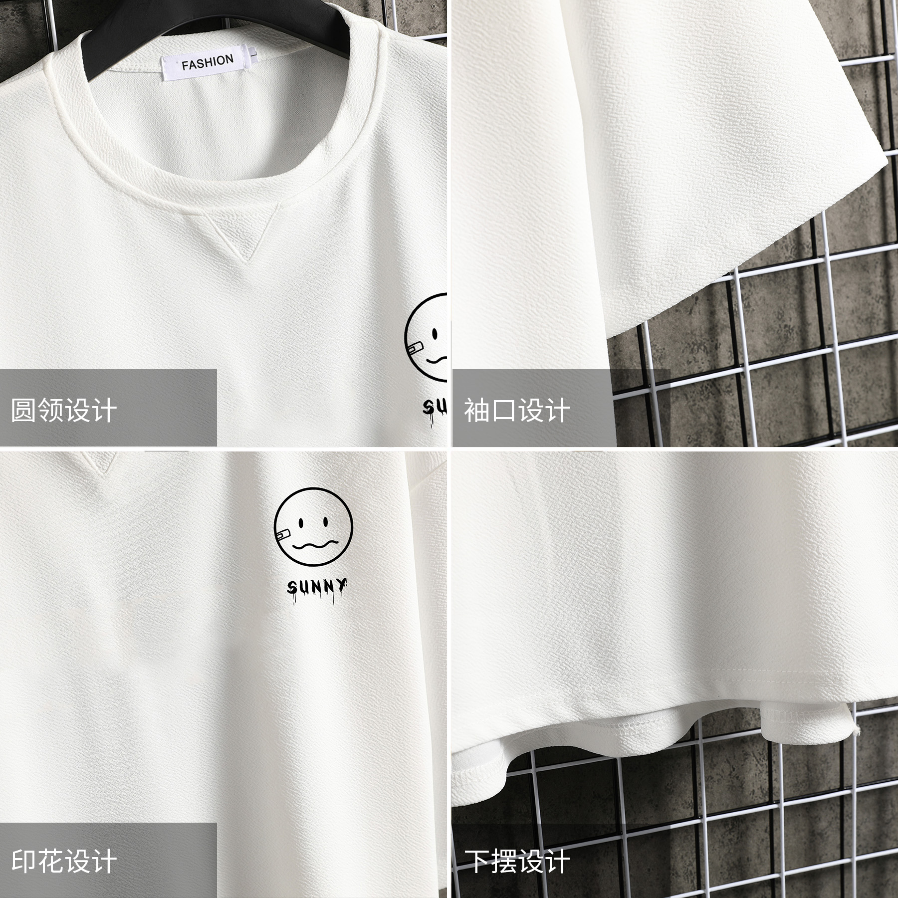 Mùa hè Hàn Quốc phiên bản của tay áo T-shirt xu hướng nam giới lỏng lẻo sinh viên nửa tay áo quần áo thẻ triều bảy tay áo t-shirt của nam giới