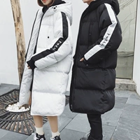 Mùa đông 2018 mới dài trùm đầu bằng cotton nam phiên bản Hàn Quốc của áo ấm thời trang áo thun cotton đôi xu hướng shop áo đôi
