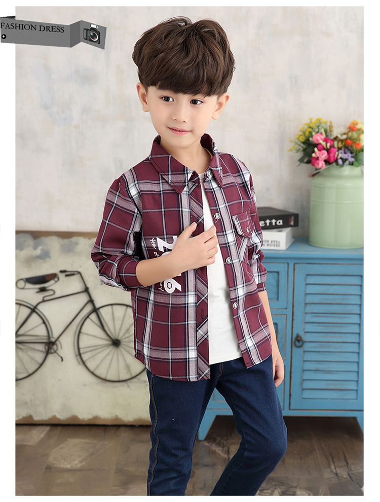 Chemise garcon DLZX à manche longue - Ref 2072769 Image 25