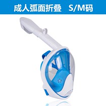  Snorkeling Children learn to swim Diving Anti-choking water Adult myopia full face breathing equipment Mask tool