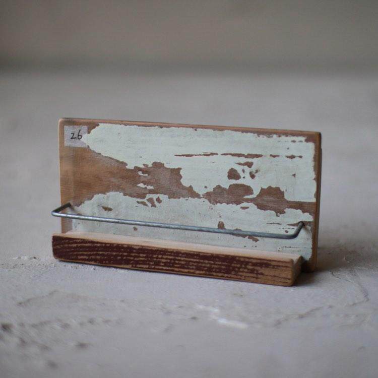 (Xiao Lin a few) Spot Taiwan not seriously living handmade business card seat old wood