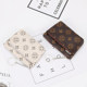 New zipper coin purse women's fashion clutch bag women's mini ultra-thin short small wallet key card bag coin bag