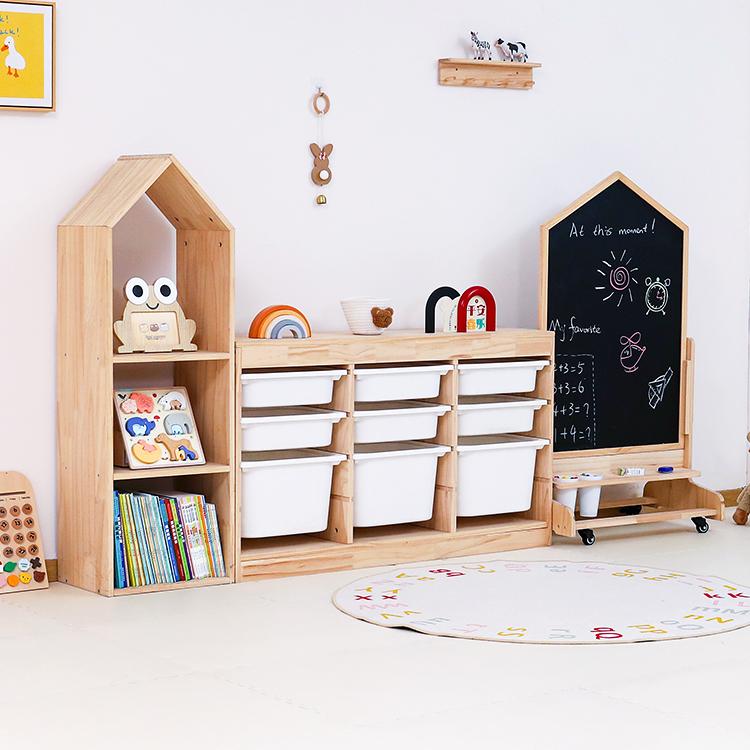 一岁宝宝的蒙氏儿童房：玩具收纳柜的魔法