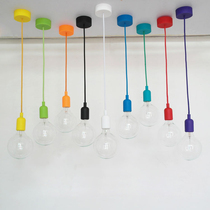 Edison bulb color silicone chandelier coffee clothing shop bar table restaurant transparent glass dragon ball bulb lamp