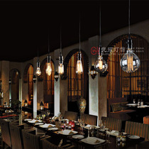 Edison light bulb chandelier e27 screw mouth retro nostalgic bar bar industrial wind tungsten wire warm yellow light source vintage