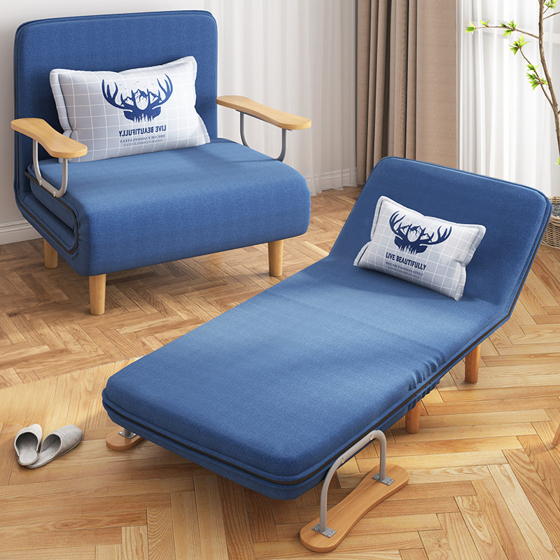 Folding bed sofa bed single bed home office lunch break nap bed double dual-use foldable simple