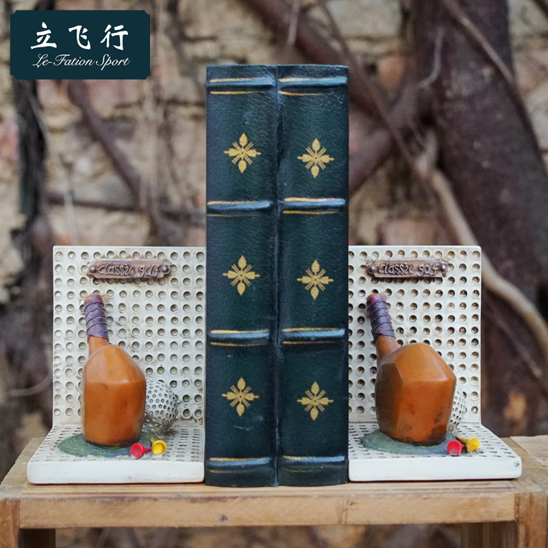 Golf game craft commemorative prize gift creative book clip book stand model room soft decoration