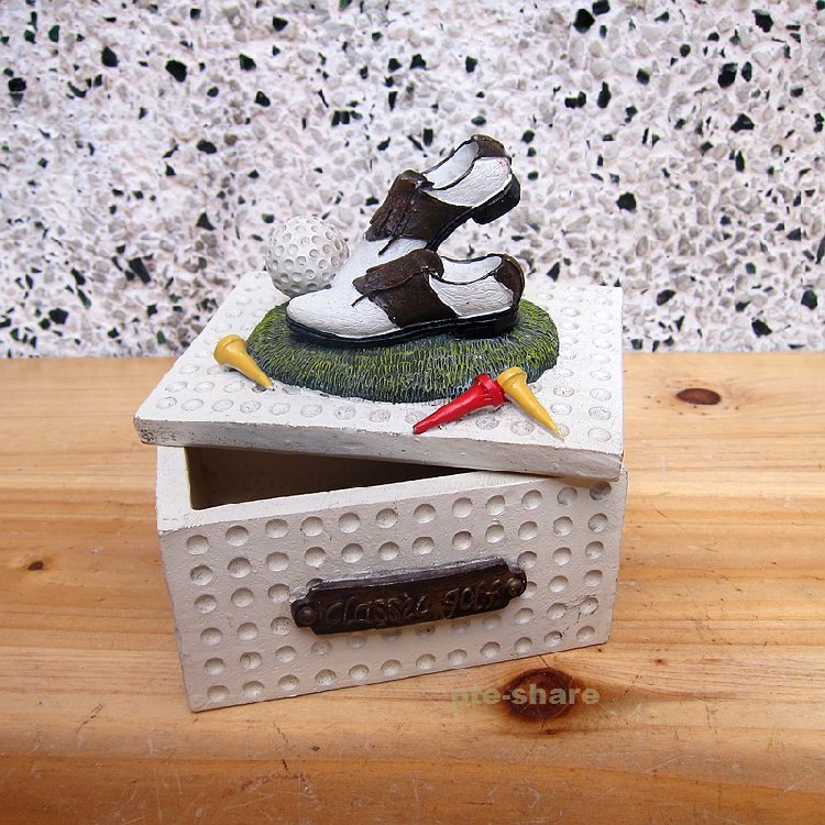 Tanyuan Creative Personality Resin Golf Craft Memorial Gift Jewelry Miscellaneous Containing Box Birthday Gift