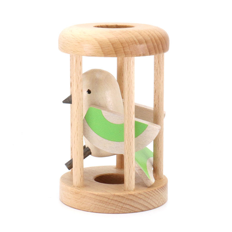 Настольная игра owl in cage 笼中之鸟笼中取物孔明锁智力益智解谜玩具木质猫头鹰