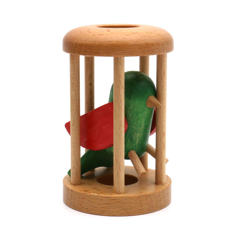 Настольная игра owl in cage 笼中之鸟笼中取物孔明锁智力益智解谜玩具木质猫头鹰