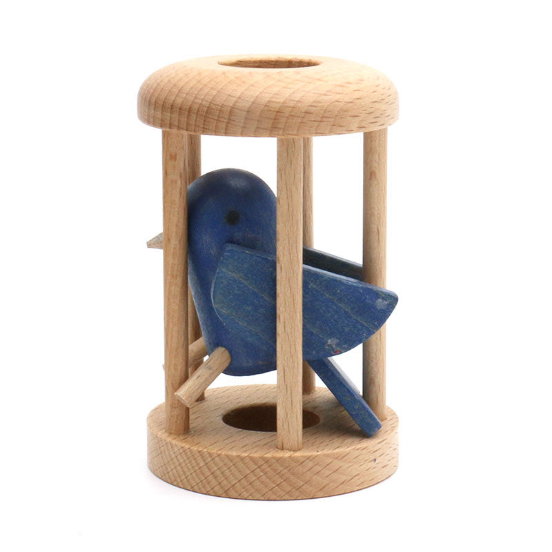 Настольная игра owl in cage 笼中之鸟笼中取物孔明锁智力益智解谜玩具木质猫头鹰