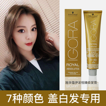 Schwarzkor Yicai Hengzhen Hair Dye Cream 2021 Popular Color Cold Brown Cover White Hair Dyeing Cream White for Men and Women