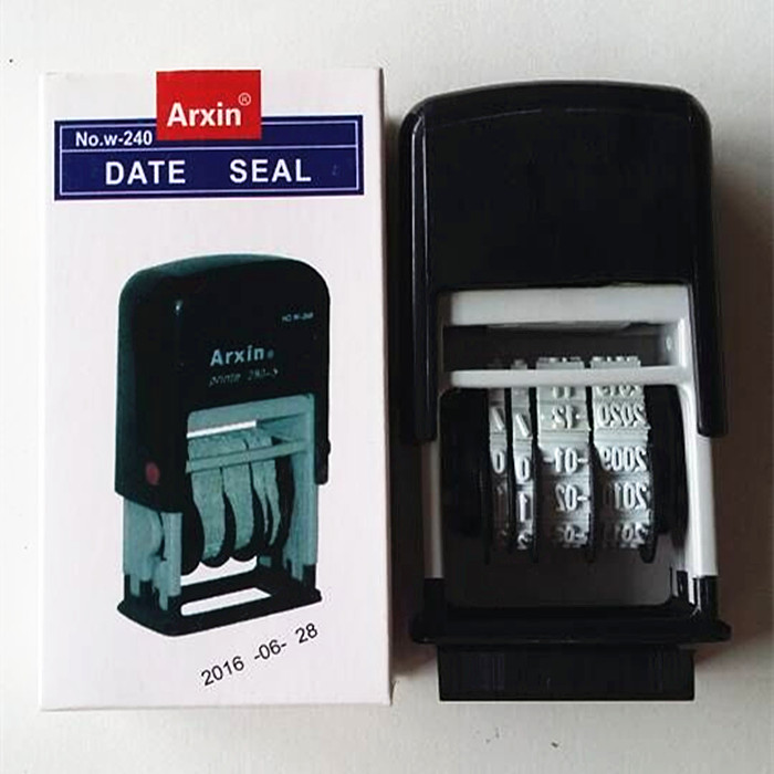 ASIM Back inking stamp Date stamp Comes with stamp pad stamp Flip stamp Adjustable Date stamp