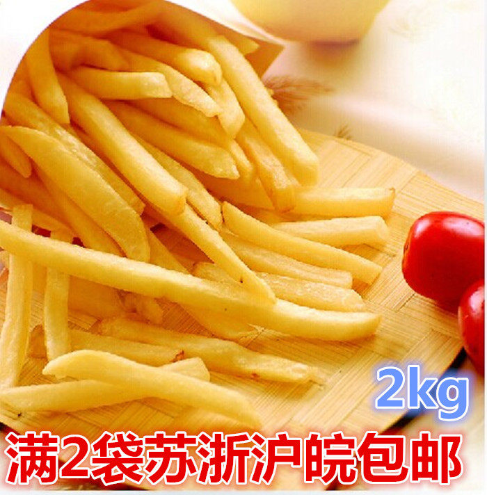Fine Fries 2kg Frozen Air Pan Fried Snack Semi-finished Products Children Snack Casual Snack Potato Strips Commercial
