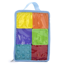 European and American brands Baby soft gum building blocks with BB device digital animal pattern letter stereo building block box childrens toys