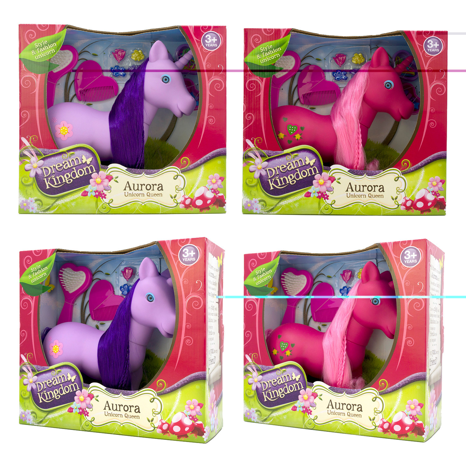 DREAM KINGDOM AURORA PONY PONY LONG HAIR QUEEN Solo Queen Emulation Big Horse Foal Dresser Dress Dress