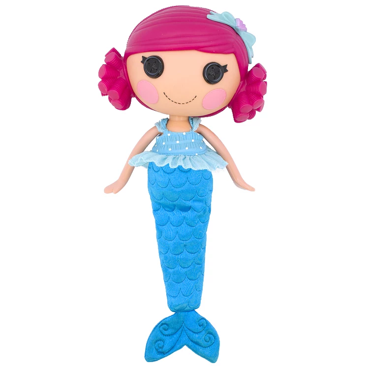 Кукла (Lalaloopsy) русалка с меняющими цвет волосами, большая пуговичная голова, 30–50 см, разные варианты