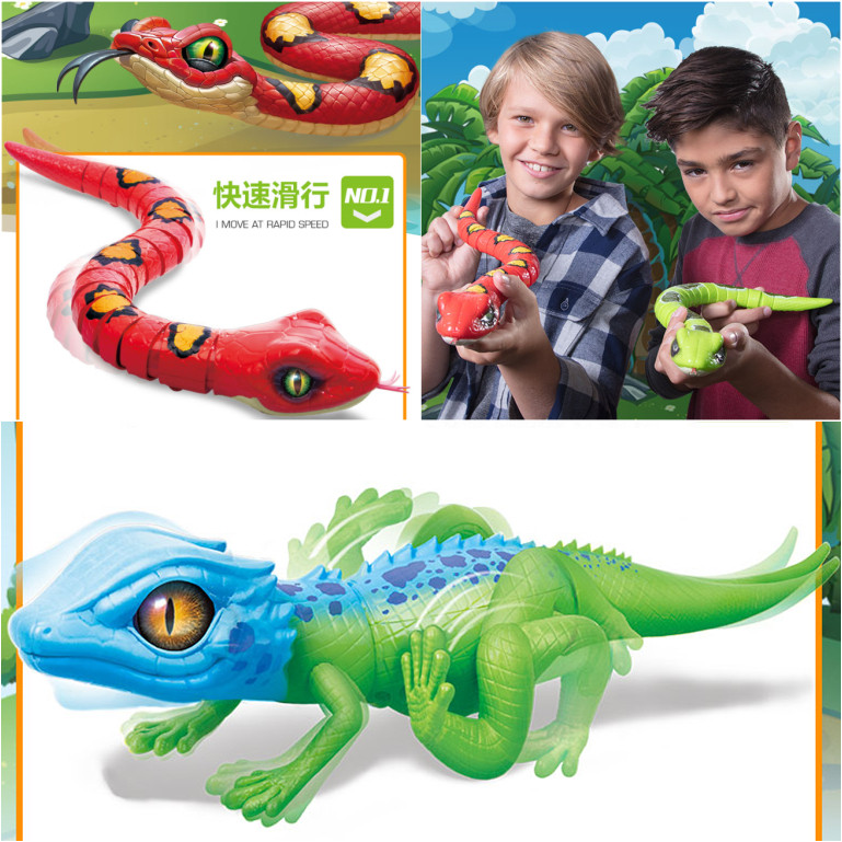 ZURU ROBO ALIVE SIMULATION LIZARD SNAKE Chameleon ELECTRIC REPTILE SNAKE SPOOF HALLOWEEN TOY