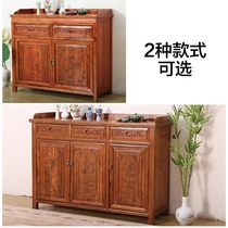 Solid wood sideboard Chinese living room storage wine cabinet living room hotel tea cabinet entrance partition Elm cupboard