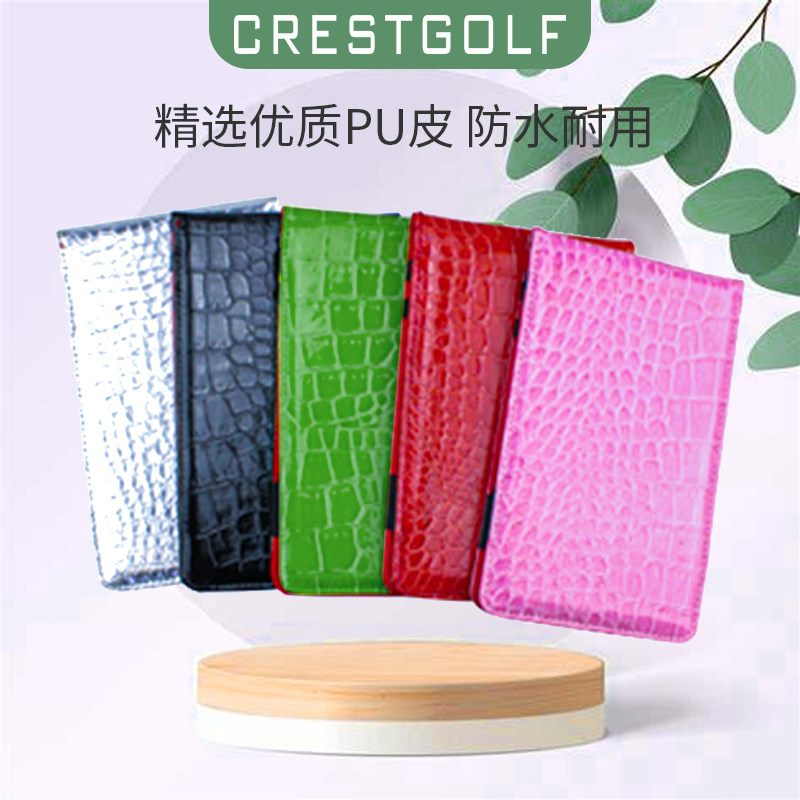 New Golf Snakeskin Scorebook PU Leather Scorebook 11*18CM Scorebook Multi-color Optional