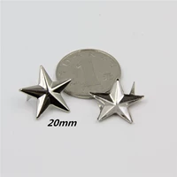 20 мм серебро 2 когти (10)