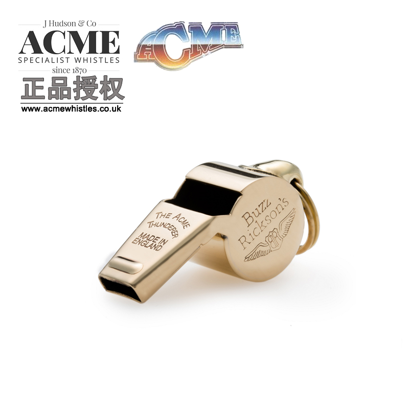 Buzz Ricksons Co-branded World War II Re-engraved Flying Whistle Brass Custom Memorial Whistle Limited Edition