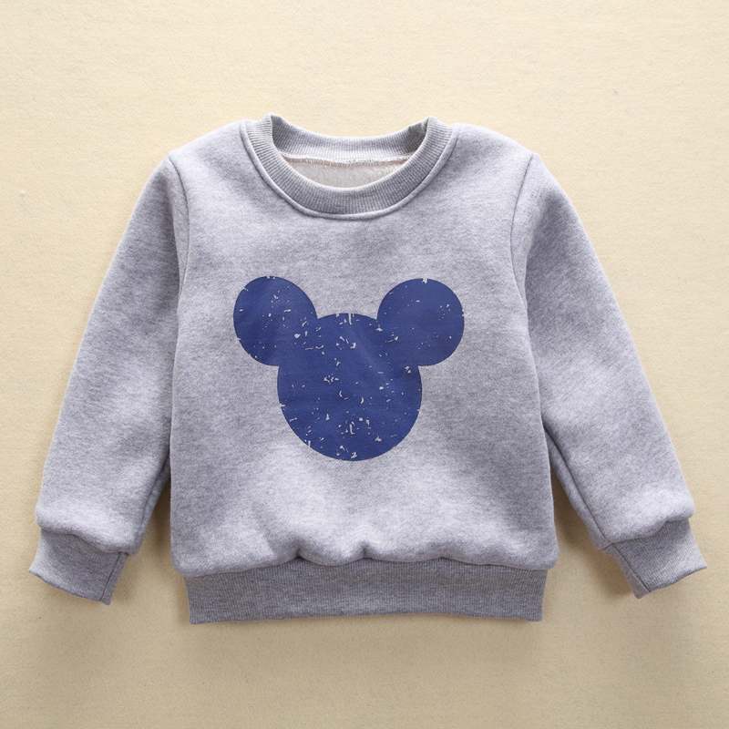 Các mẫu mùa thu và mùa đông của cotton trẻ em nhỏ cộng với áo len dày nhung để giữ ấm cho nam và nữ bình thường hai mùa đông bộ cotton bé trai đẹp