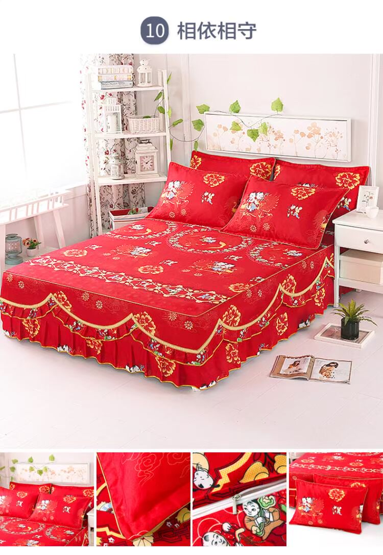 2019 mới trải giường ngủ váy đơn mảnh trải giường loại váy chống bụi châu Âu 2 m đôi giường bao gồm ba mảnh đặt - Váy Petti váy giường