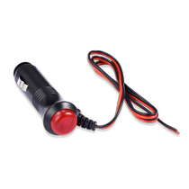 Car cigarette lighter extension cord extended power cord 12v24v with switch plug modified 1 3 5 meters multi-function