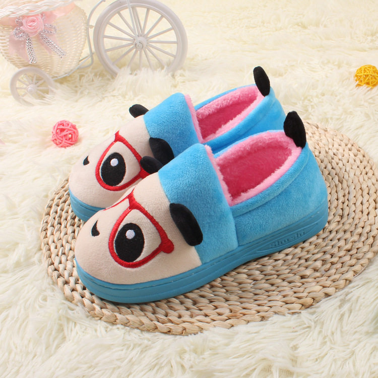 Pantoufles enfants en suède pour hiver - semelle EVA - Ref 1010692 Image 10