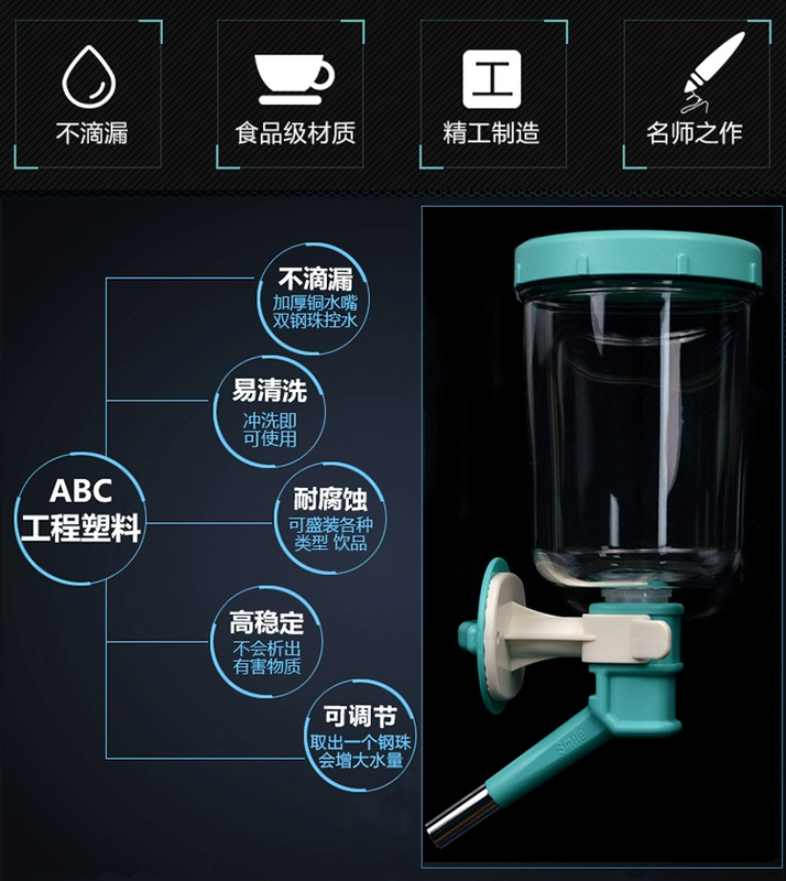 Heqi chó tưới nước mèo lồng treo kiểu ấm đun nước mèo tự động tưới nước Teddy chó nhỏ vật nuôi - Cat / Dog hàng ngày Neccessities