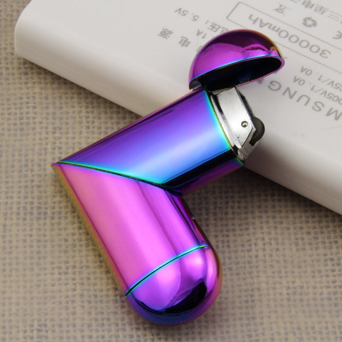 Gas và điện sử dụng kép tình yêu sạc nhẹ hơi nước và điện sử dụng kép usb thuốc lá nhẹ hơn nam và nữ quà tặng sinh nhật tùy chỉnh hộp quẹt bic