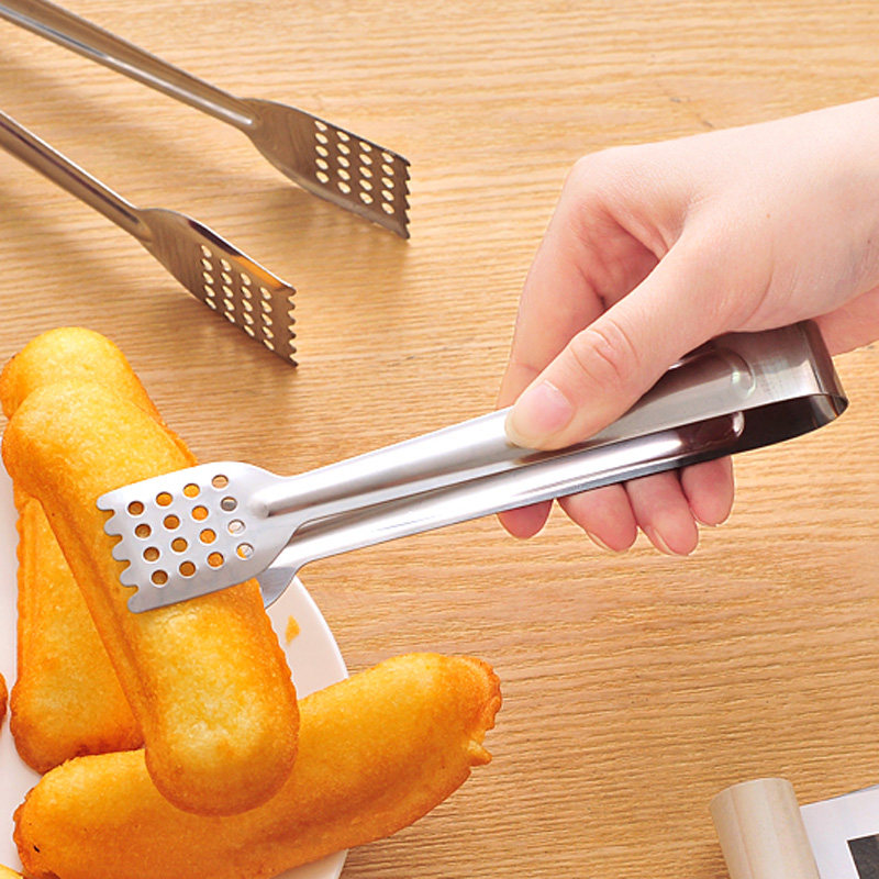 Stainless Steel Food Clips Bread Clip Barbecue Stew Cropped Cropped Meat Nip Steamed Buns Food Clips Home Burn-Proof Grilled Fish