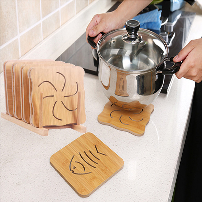 Wood Dining Mat Insulation Mat CREATIVE TABLE MAT PLATE MAT HOME BURN-PROOF MAT PAN MAT CASSEROLE MAT BOWL MAT CUP MAT