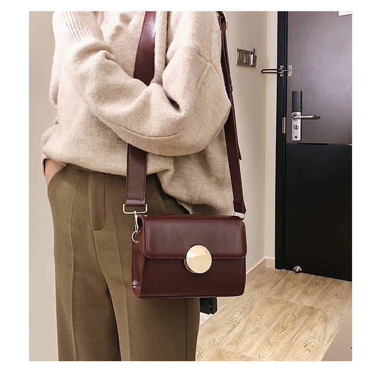 Túi lưới retro màu đỏ đen nữ 2019 mới bắt sóng thường xuyên Túi Sen Messenger phiên bản Hàn Quốc của túi đeo vai hoang dã túi nhỏ - Túi xách nữ túi xách da nữ