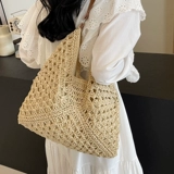 Атмосферная сумка через плечо, соломенная сумка на одно плечо, популярно в интернете