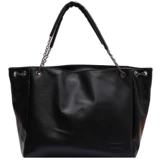 Вместительная и большая сумка через плечо, демисезонная модная цепь, премиум класс, в западном стиле